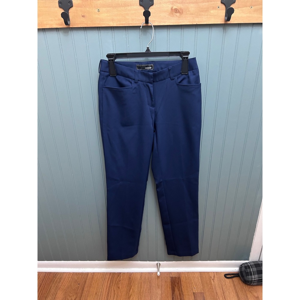 Oobe Womens Navy Blue Straight Leg Dress Pants‎ Trousers Size 2/31 Mid Rise CFA